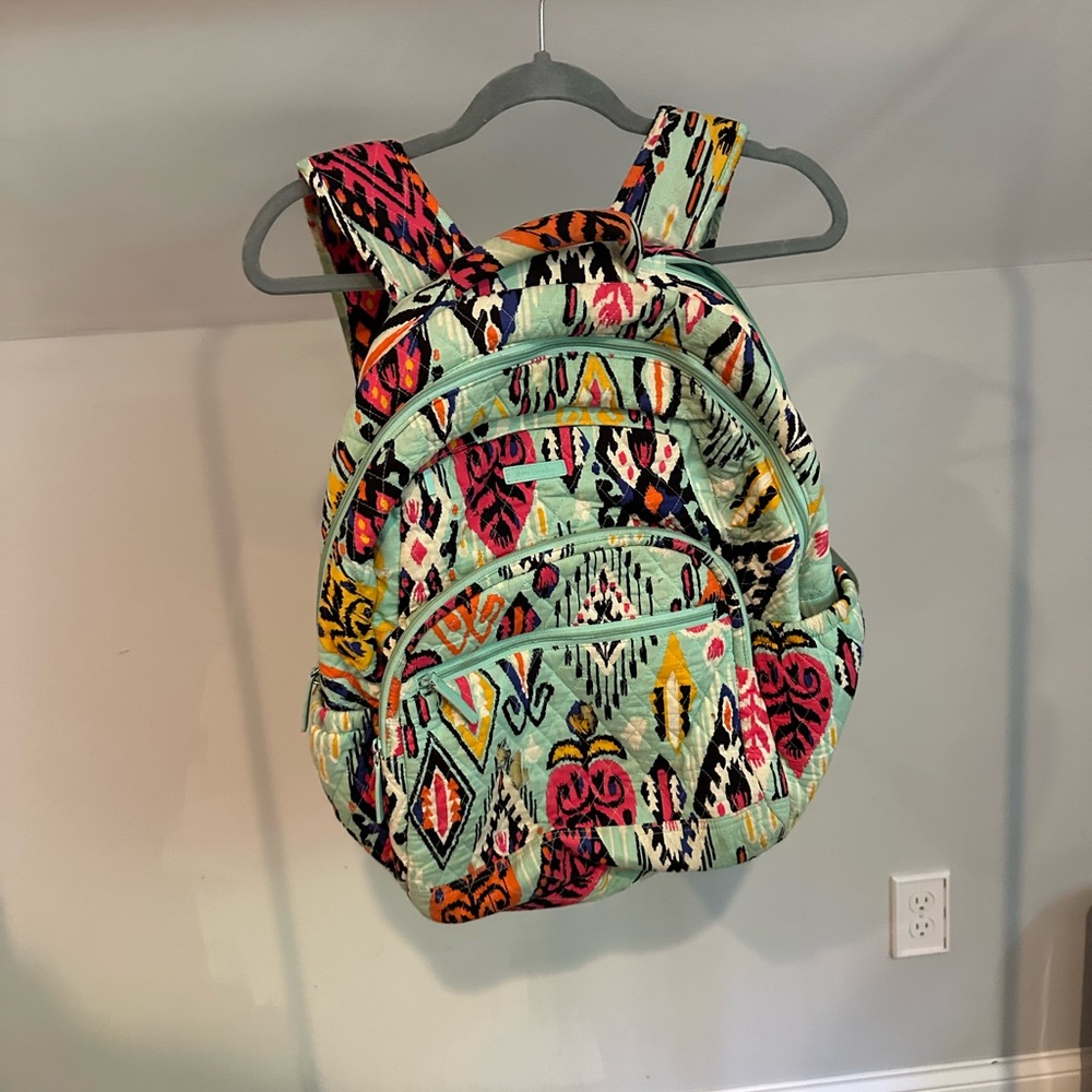Vera Bradley Pueblo Teal Lighten Up Essential Backpack
